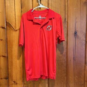 NHL Officially Licensed NJ Devil’s Men’s Golf Polo Size L